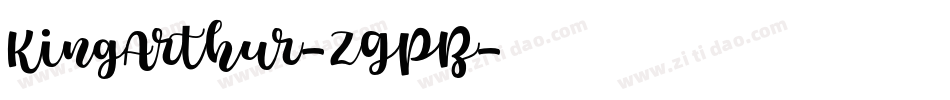 KingArthur-ZGPB字体转换