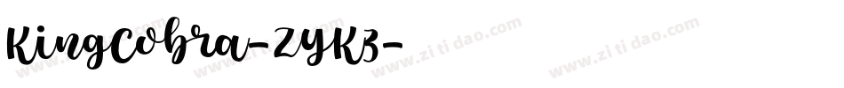 KingCobra-ZYK3字体转换