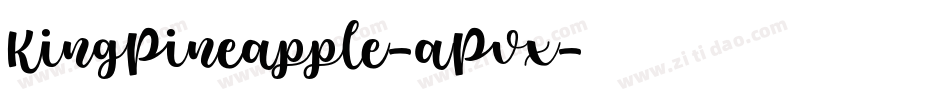KingPineapple-aPvx字体转换