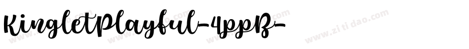 KingletPlayful-4ppB字体转换