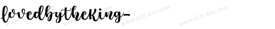 LovedbytheKing字体转换