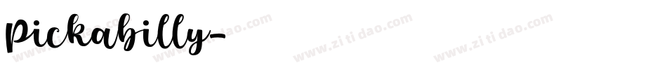 Pickabilly字体转换