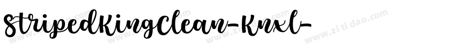 StripedKingClean-Knxl字体转换