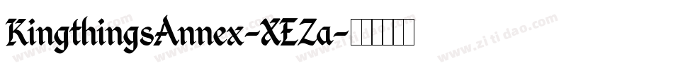 KingthingsAnnex-XEZa字体转换