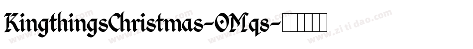 KingthingsChristmas-OMq8字体转换