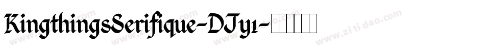 KingthingsSerifique-DJy1字体转换