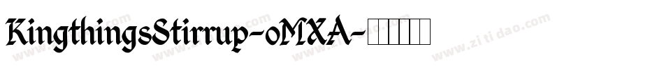 KingthingsStirrup-oMXA字体转换