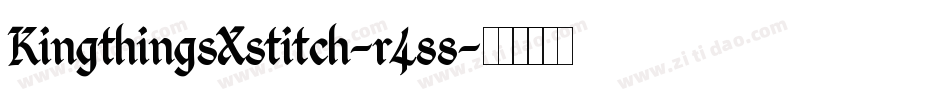 KingthingsXstitch-r488字体转换