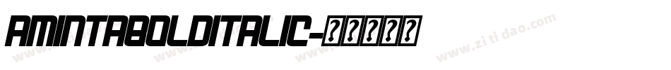 AmintaBoldItalic字体转换