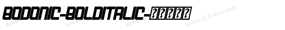 BodoniC-BoldItalic字体转换