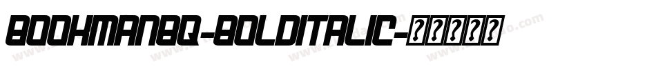 BookmanBQ-BoldItalic字体转换