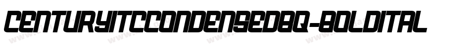 CenturyITCCondensedBQ-BoldItalic字体转换