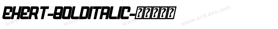 Exert-BoldItalic字体转换