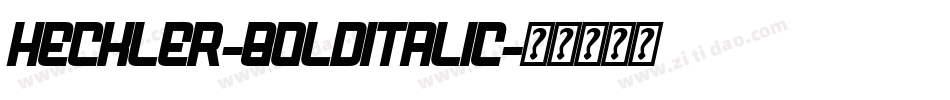 Heckler-BoldItalic字体转换