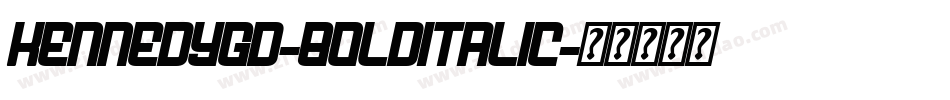 KennedyGD-BoldItalic字体转换