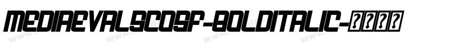 MediaevalSCOSF-BoldItalic字体转换