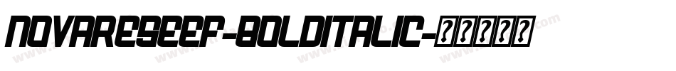 NovareseEF-BoldItalic字体转换