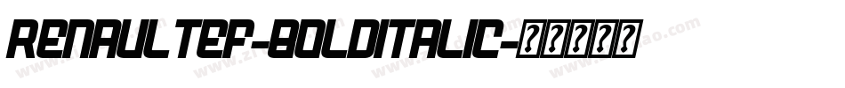RenaultEF-BoldItalic字体转换