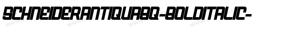 SchneiderAntiquaBQ-BoldItalic字体转换