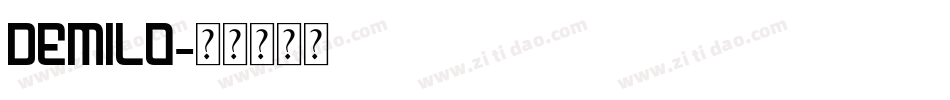 Demilo字体转换