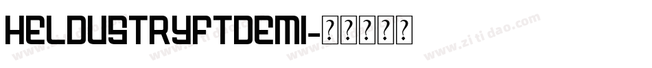 HeldustryFTDemi字体转换