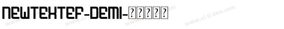 NewtextEF-Demi字体转换