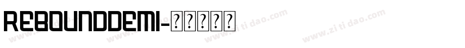 ReboundDemi字体转换