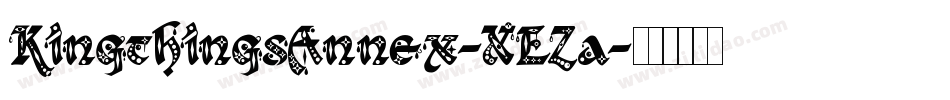 KingthingsAnnex-XEZa字体转换