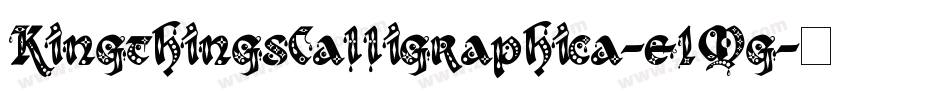 KingthingsCalligraphica-e1Mg字体转换