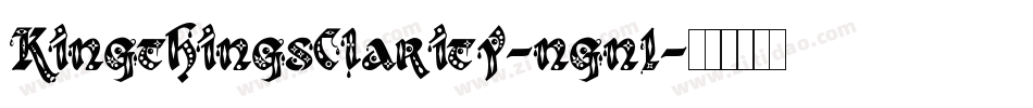 KingthingsClarity-ngn1字体转换 KingthingsClarity-ngn1字体转换