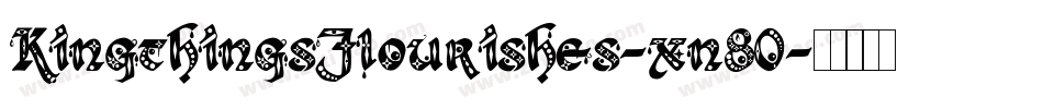 KingthingsFlourishes-xn80字体转换