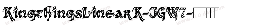 KingthingsLinearK-JGW7字体转换