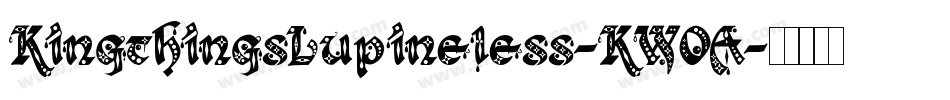 KingthingsLupineless-KWOA字体转换