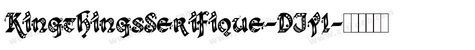 KingthingsSerifique-DJy1字体转换
