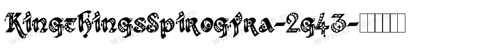 KingthingsSpirogyra-2g43字体转换