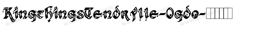 KingthingsTendrylle-0gdo字体转换