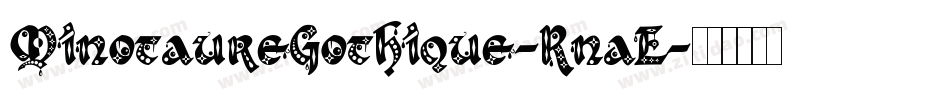 MinotaureGothique-RnaE字体转换