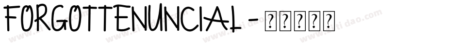 ForgottenUncial字体转换