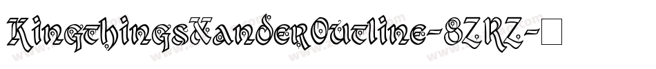 KingthingsXanderOutline-8ZRZ字体转换