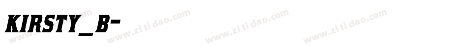 kirsty_b字体转换