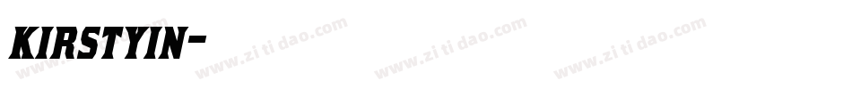 kirstyin字体转换