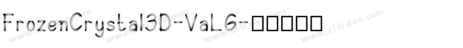 FrozenCrystal3D-VaL6字体转换
