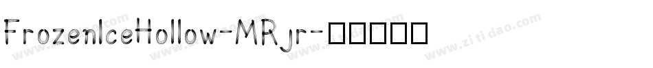 FrozenIceHollow-MRjr字体转换