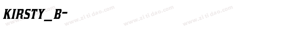 kirsty_b字体转换