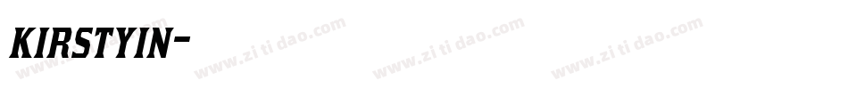 kirstyin字体转换