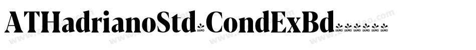 ATHadrianoStd-CondExBd字体转换