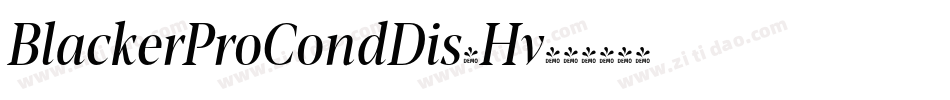 BlackerProCondDis-Hv字体转换