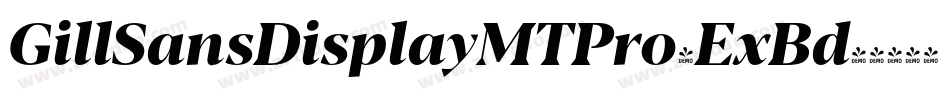 GillSansDisplayMTPro-ExBd字体转换