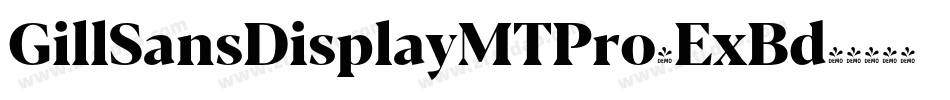 GillSansDisplayMTPro-ExBd字体转换