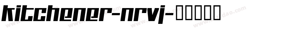 Kitchener-nRvJ字体转换
